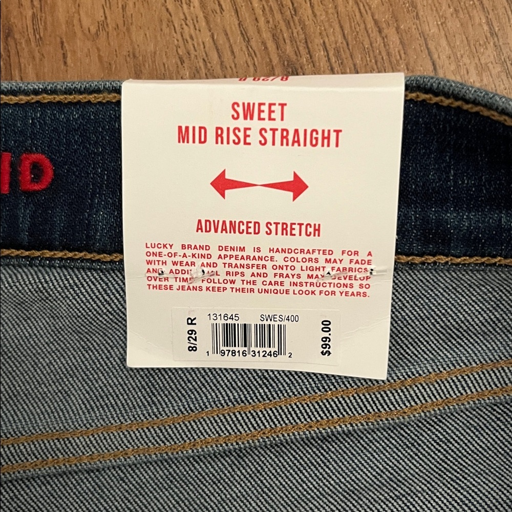 NWT Lucky Brand Mid-Rise Sweet Straight Jeans - Picture 13 of 13